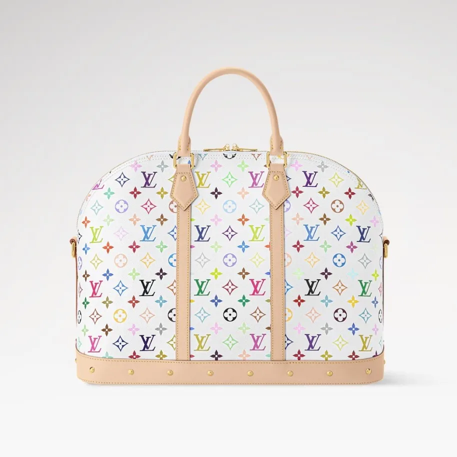 Louis Vuitton LV x TM Alma Travel Top Handle Bag / Multicolored Gold Hardware - Image 6