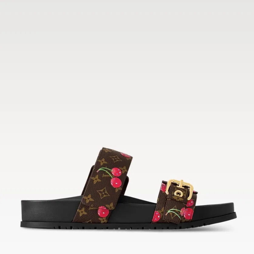 Louis Vuitton LV x TM Bom Dia Flat Comfort Mule Brown 1AHM03 - Image 2
