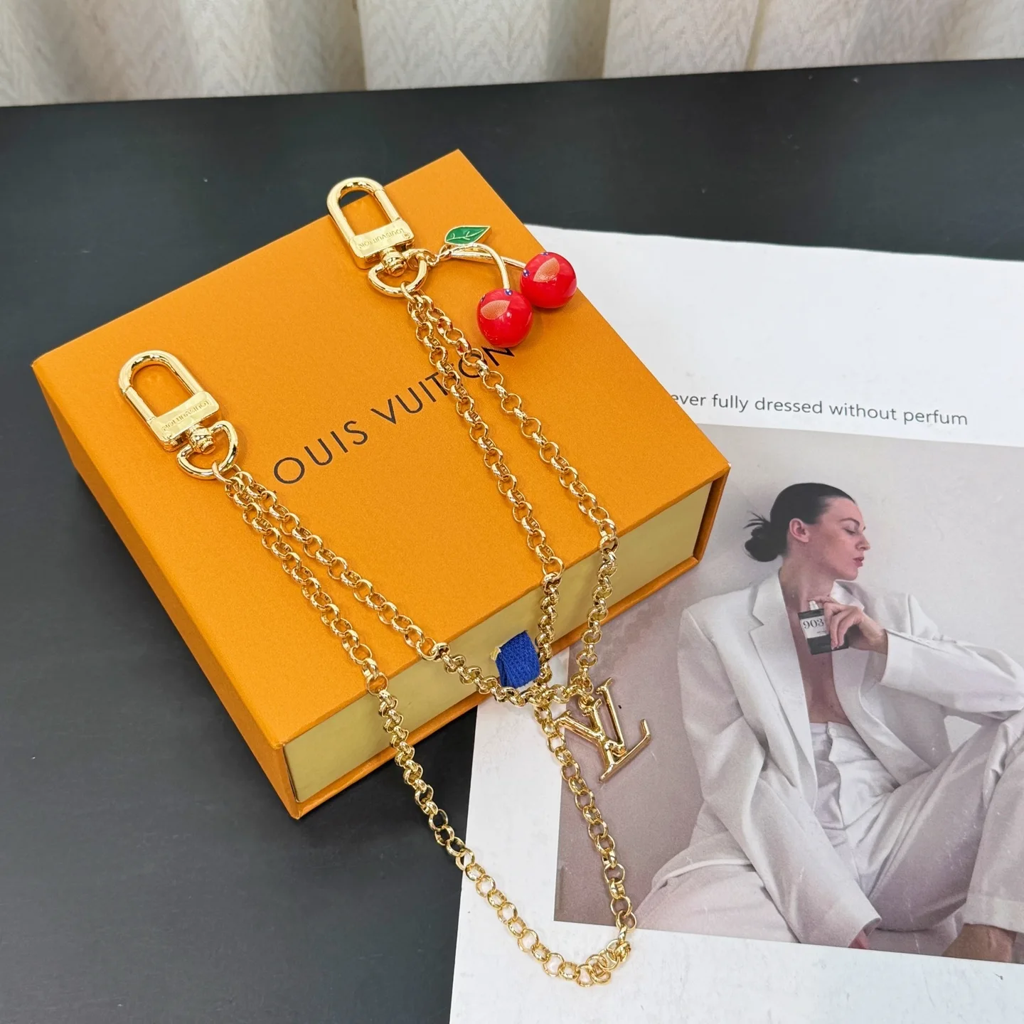 Louis Vuitton LV x TM Cerise Bag Chain Gold-Toned - Image 4