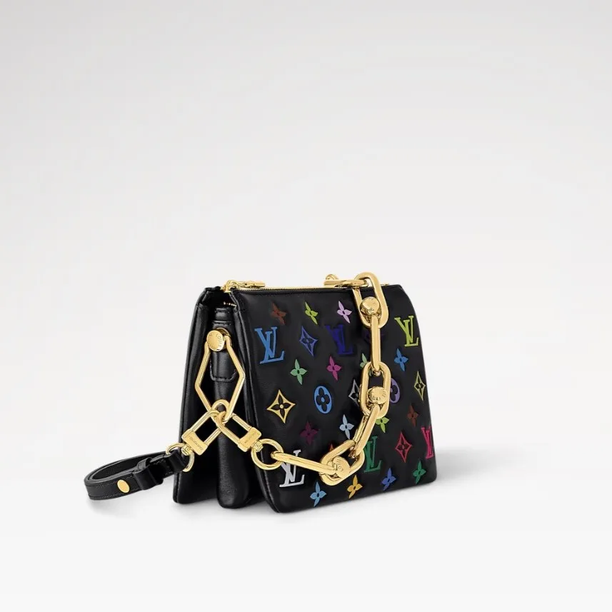 Louis Vuitton LV x TM Coussin BB Shoulder Bag / Multicolore Noir Gold Hardware - Image 4