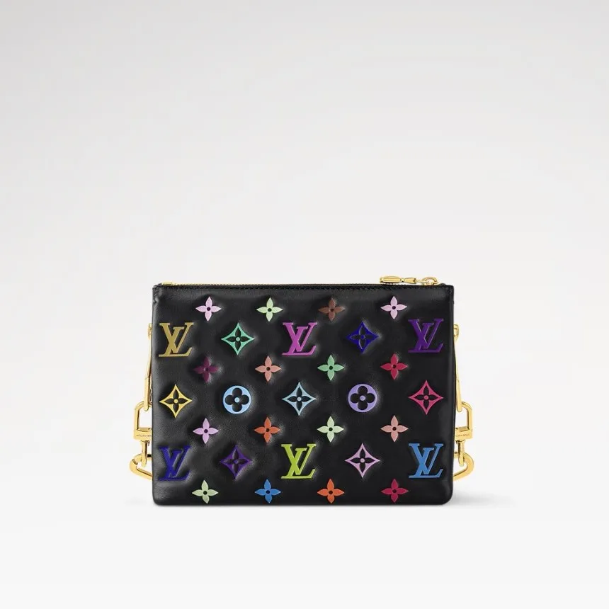 Louis Vuitton LV x TM Coussin BB Shoulder Bag / Multicolore Noir Gold Hardware - Image 6