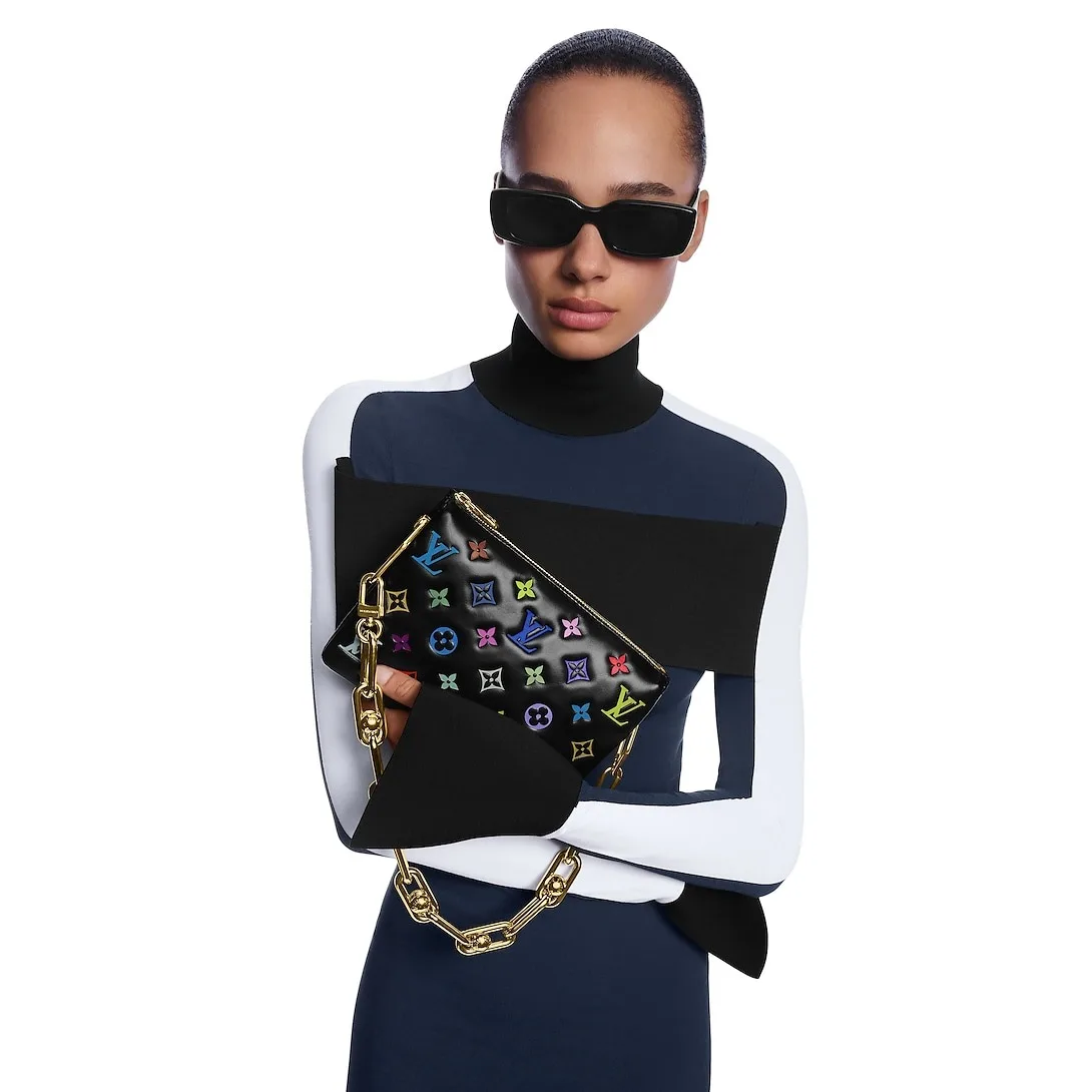 Louis Vuitton LV x TM Coussin BB Shoulder Bag / Multicolore Noir Gold Hardware - Image 3