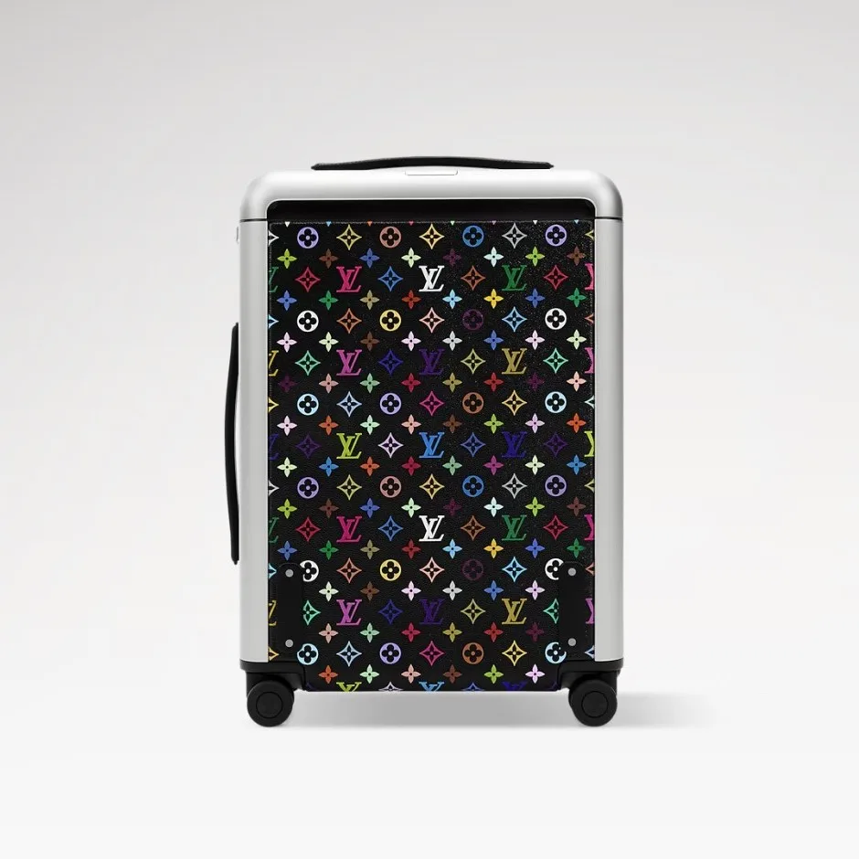 Louis Vuitton LV x TM Horizon 55 Suitcase / Multicolor Noir Silver Hardware - Image 4