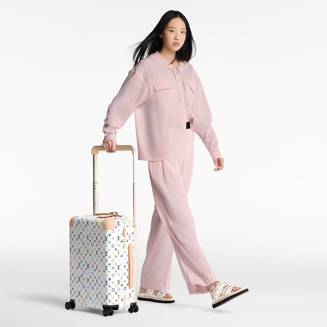 Alternative view of Louis Vuitton LV x TM Horizon 55 Suitcase / Multicolored Champagne Hardware