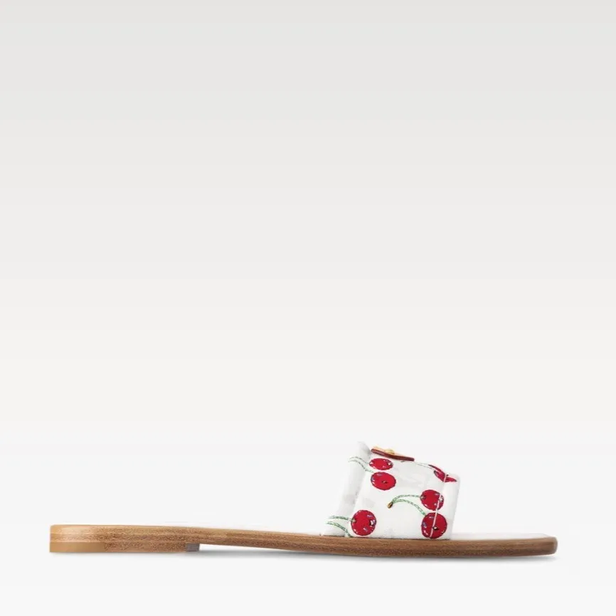 Louis Vuitton LV x TM Lily Flat Mule White 1AHM34 - Image 3