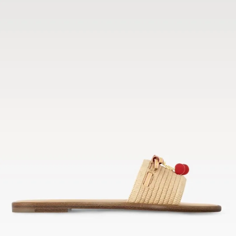 Louis Vuitton LV x TM Lily Flat Mule Raffia 1AHLRN - Image 3