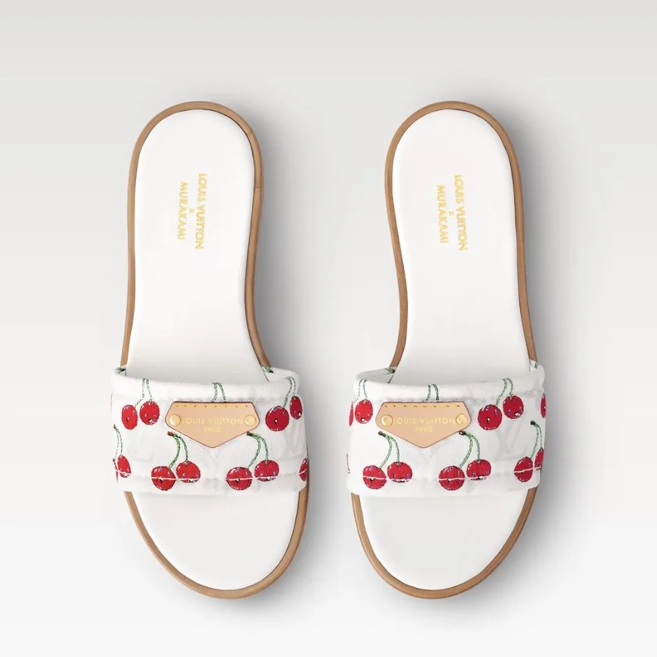 Louis Vuitton LV x TM Lily Flat Mule White 1AHM34 - Image 4