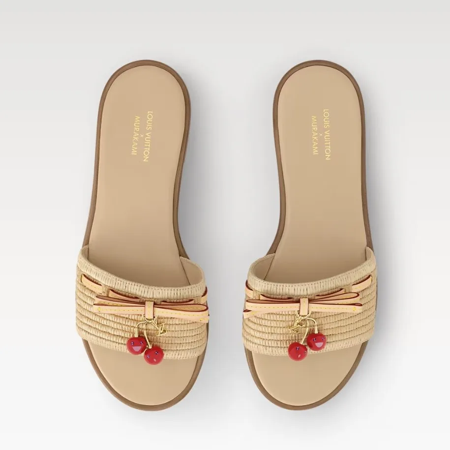 Louis Vuitton LV x TM Lily Flat Mule Raffia 1AHLRN - Image 4
