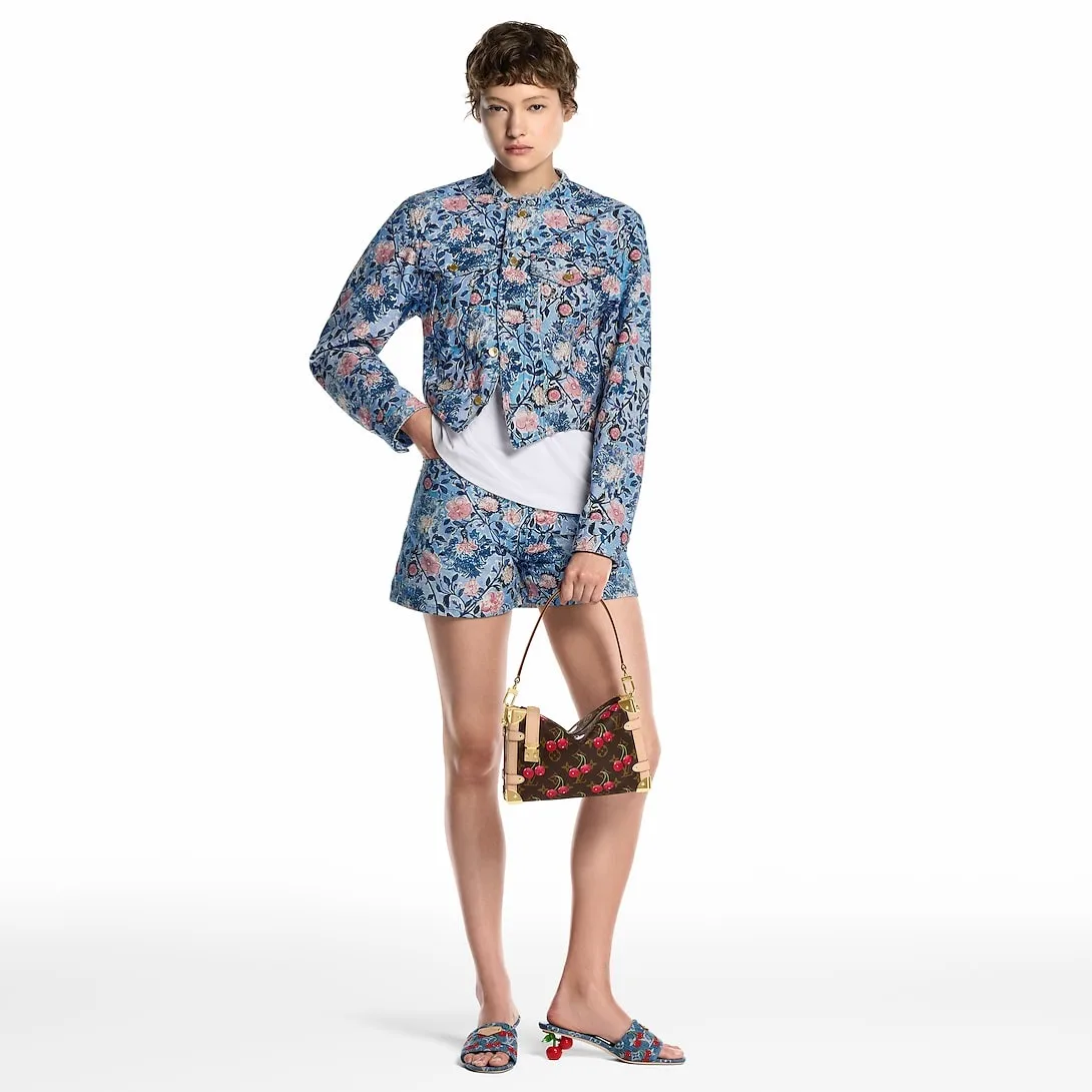 Louis Vuitton LV x TM Lily Mule Cherry Denim 1AHLTF - Image 3