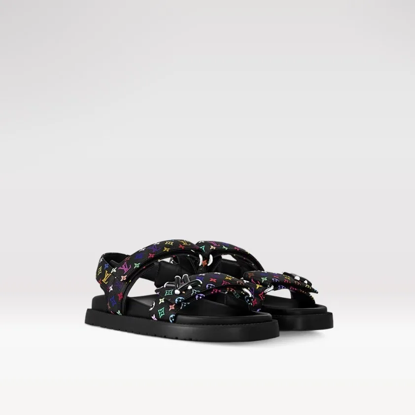 Louis Vuitton LV x TM LV Sunset Flat Comfort Sandal Black 1AGXF6 - Image 4
