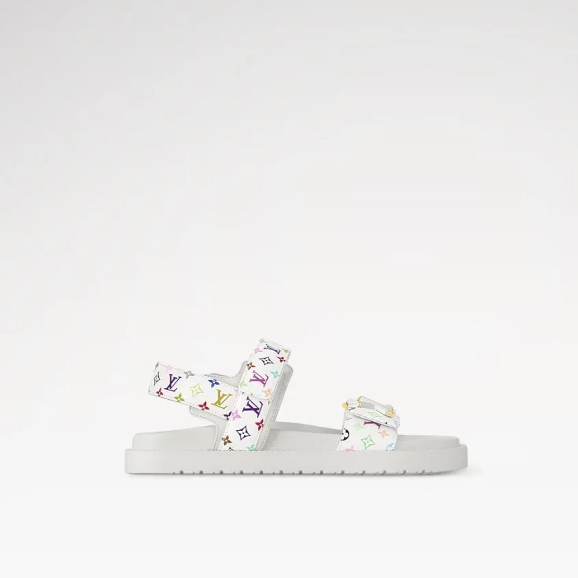 Louis Vuitton LV x TM LV Sunset Flat Comfort Sandal White 1AGXEQ - Image 5
