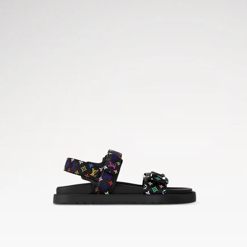 Louis Vuitton LV x TM LV Sunset Flat Comfort Sandal Black 1AGXF6 - Image 5