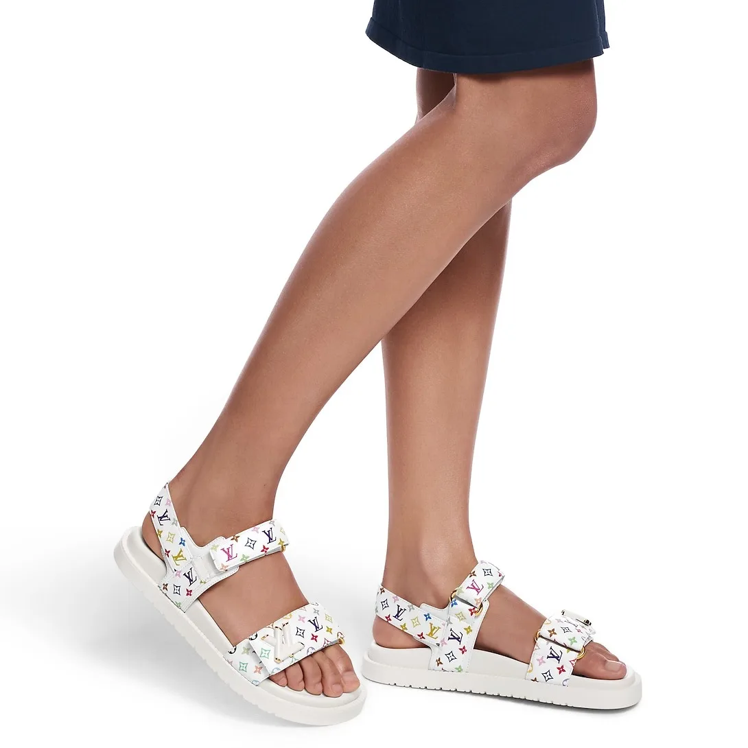 Alternative view of Louis Vuitton LV x TM LV Sunset Flat Comfort Sandal White 1AGXEQ