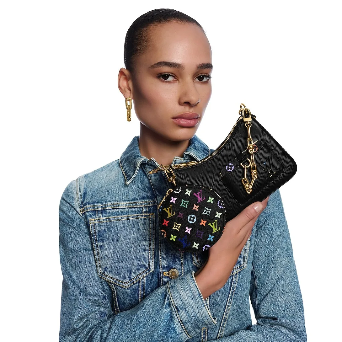 Alternative view of Louis Vuitton LV x TM Marellini Handbag Multicolore Noir /