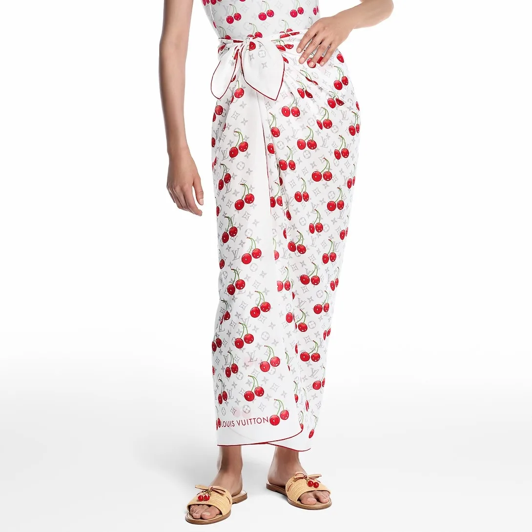 Louis Vuitton LV x TM Monogram Cerise Shawl White / - Image 3