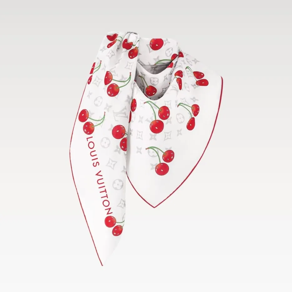 Louis Vuitton LV x TM Monogram Cerise Shawl White / - Image 4