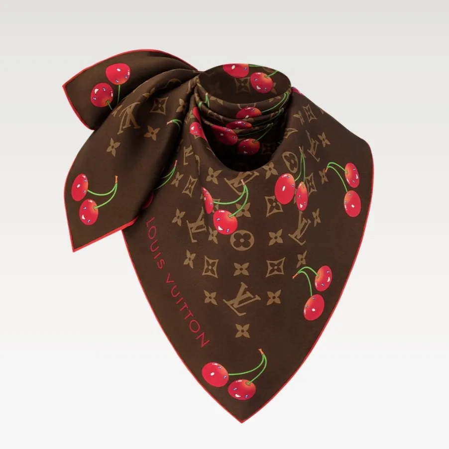 Louis Vuitton LV x TM Monogram Cerise Square 90 Brown / - Image 4
