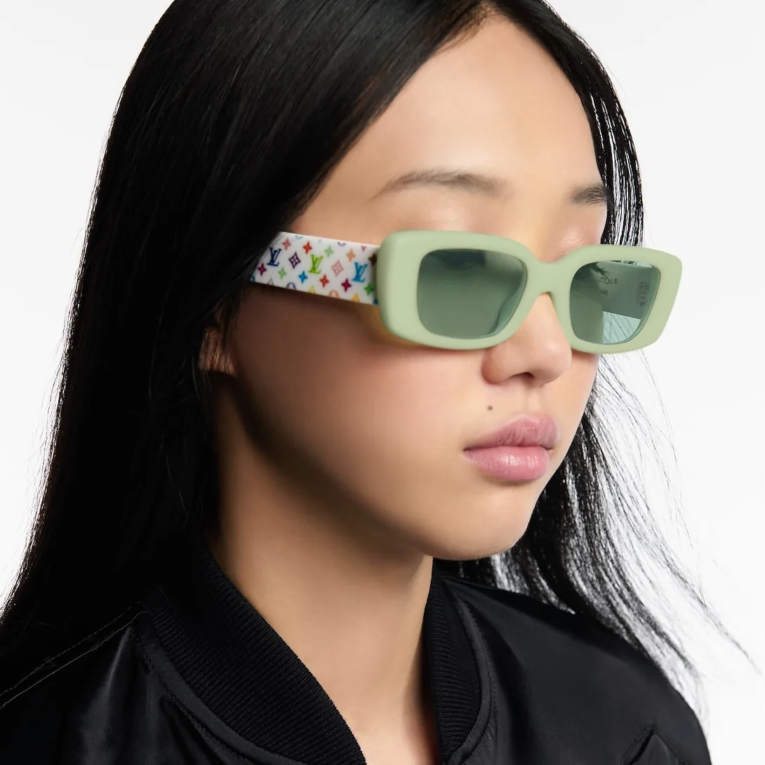 Alternative view of Louis Vuitton LV x TM Multigram Cat Eye Sunglasses Green