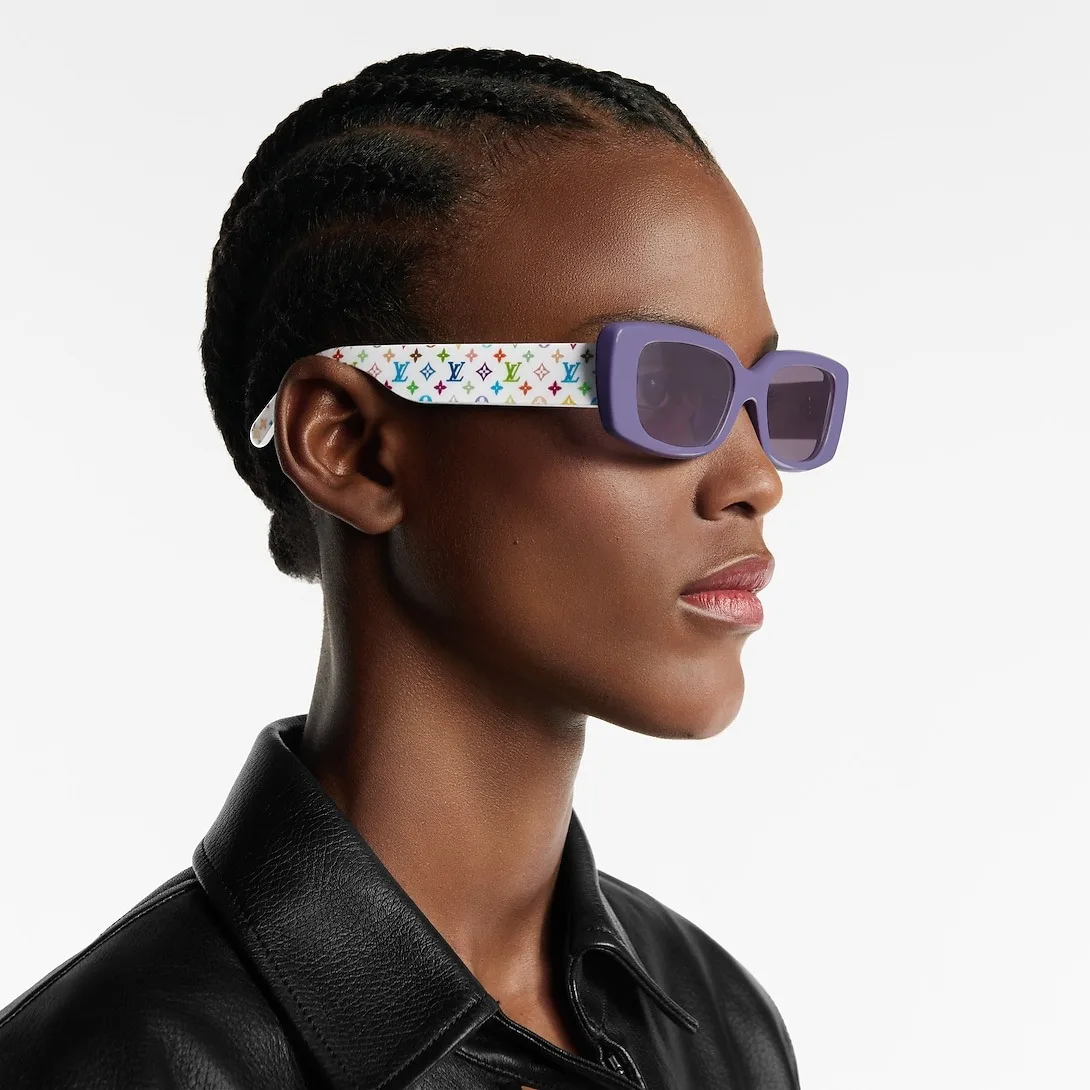 Alternative view of Louis Vuitton LV x TM Multigram Cat Eye Sunglasses Purple