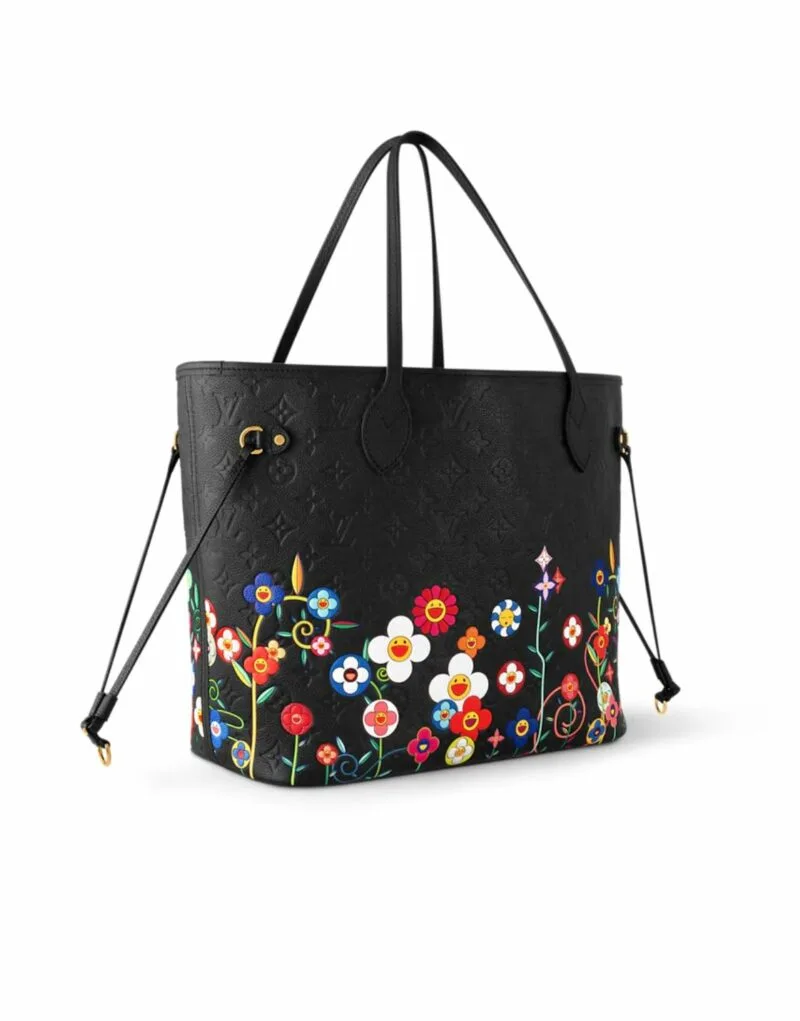 Alternative view of Louis Vuitton LV x TM Neverfull MM Handbag Black /