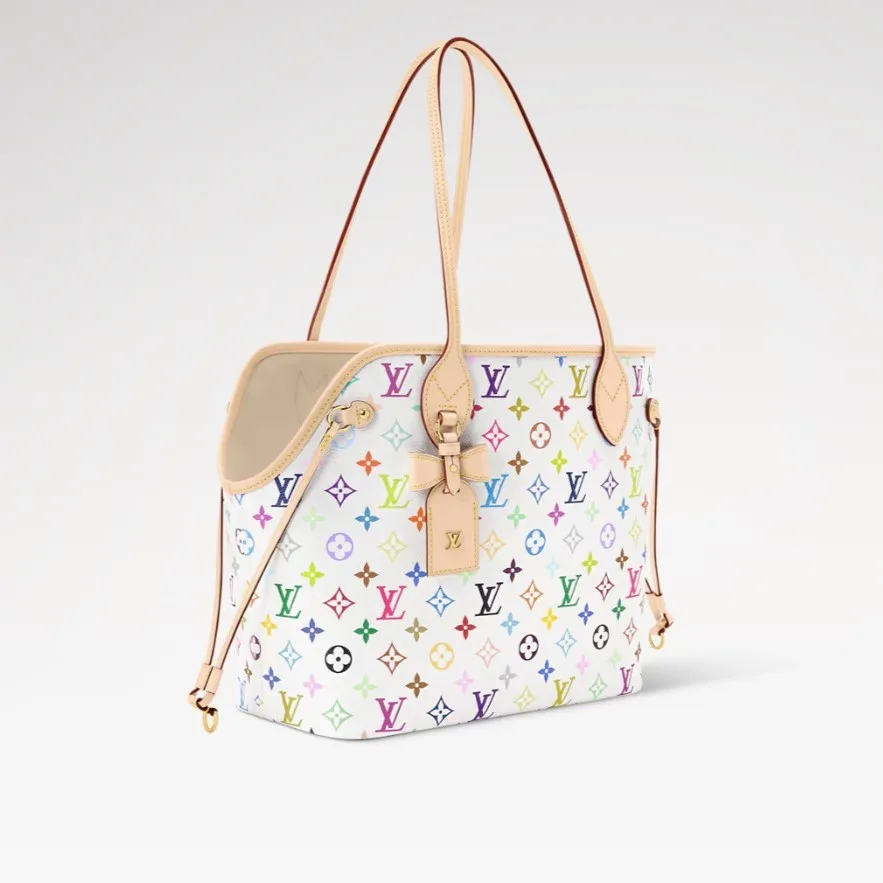 Louis Vuitton LV x TM Neverwoof Tote Bag / Multicolored Gold Hardware - Image 4