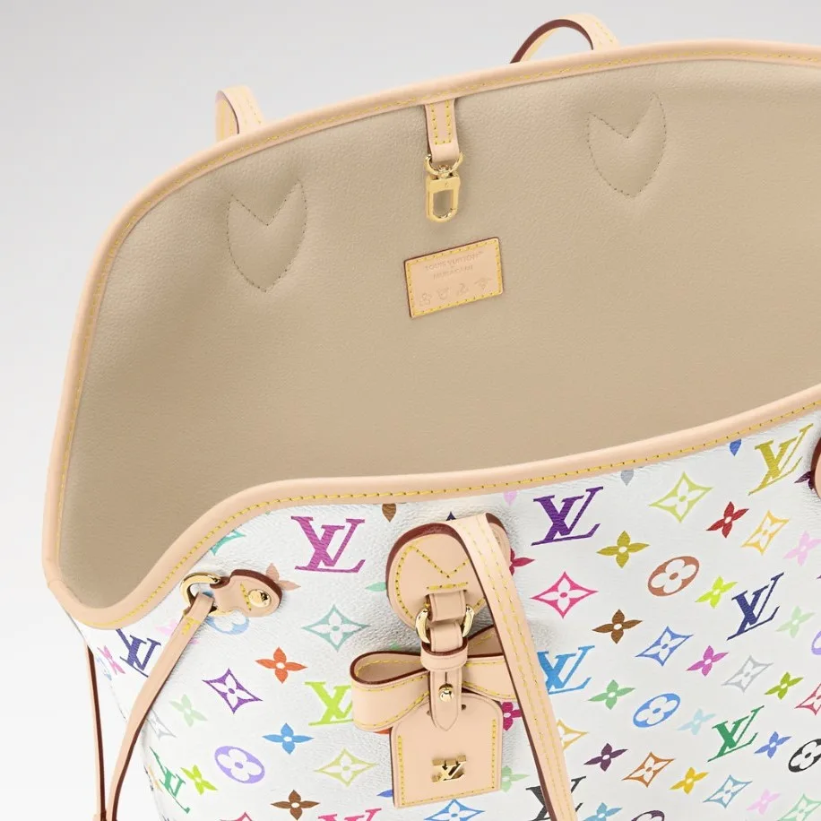 Louis Vuitton LV x TM Neverwoof Tote Bag / Multicolored Gold Hardware - Image 7