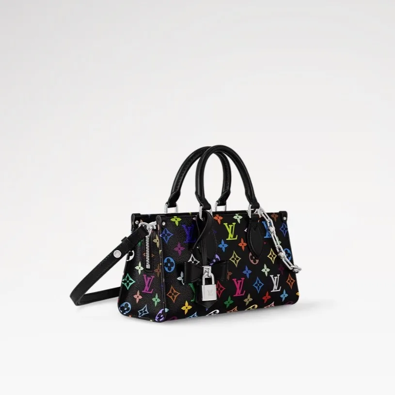 Alternative view of Louis Vuitton LV x TM OnTheGo East West Chain Tote Bag / Multicolore Black