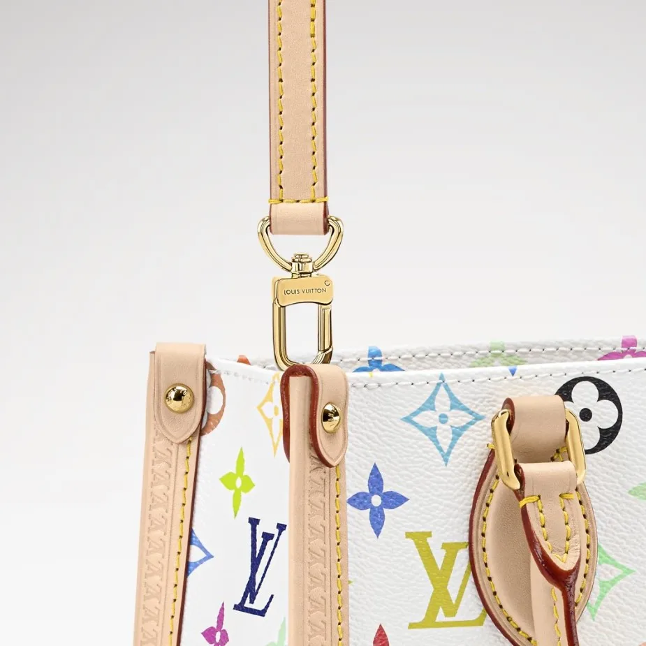 Louis Vuitton LV x TM Onthego PM Tote Bag / Multicolored Gold Hardware - Image 5
