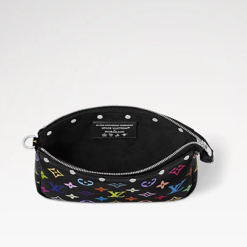 Louis Vuitton LV x TM Pochette Accessoires Shoulder Bag / Multicolor Monogram Canvas Gold Hardware - Image 7