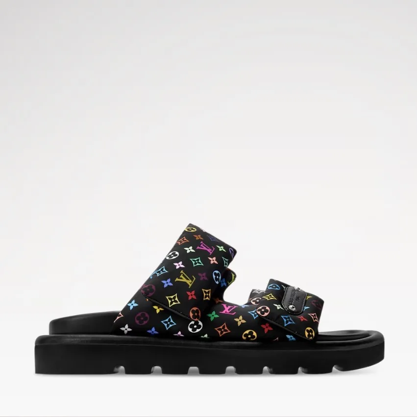Louis Vuitton LV x TM Pool Pillow Comfort Mules Black 1AJLGU - Image 3