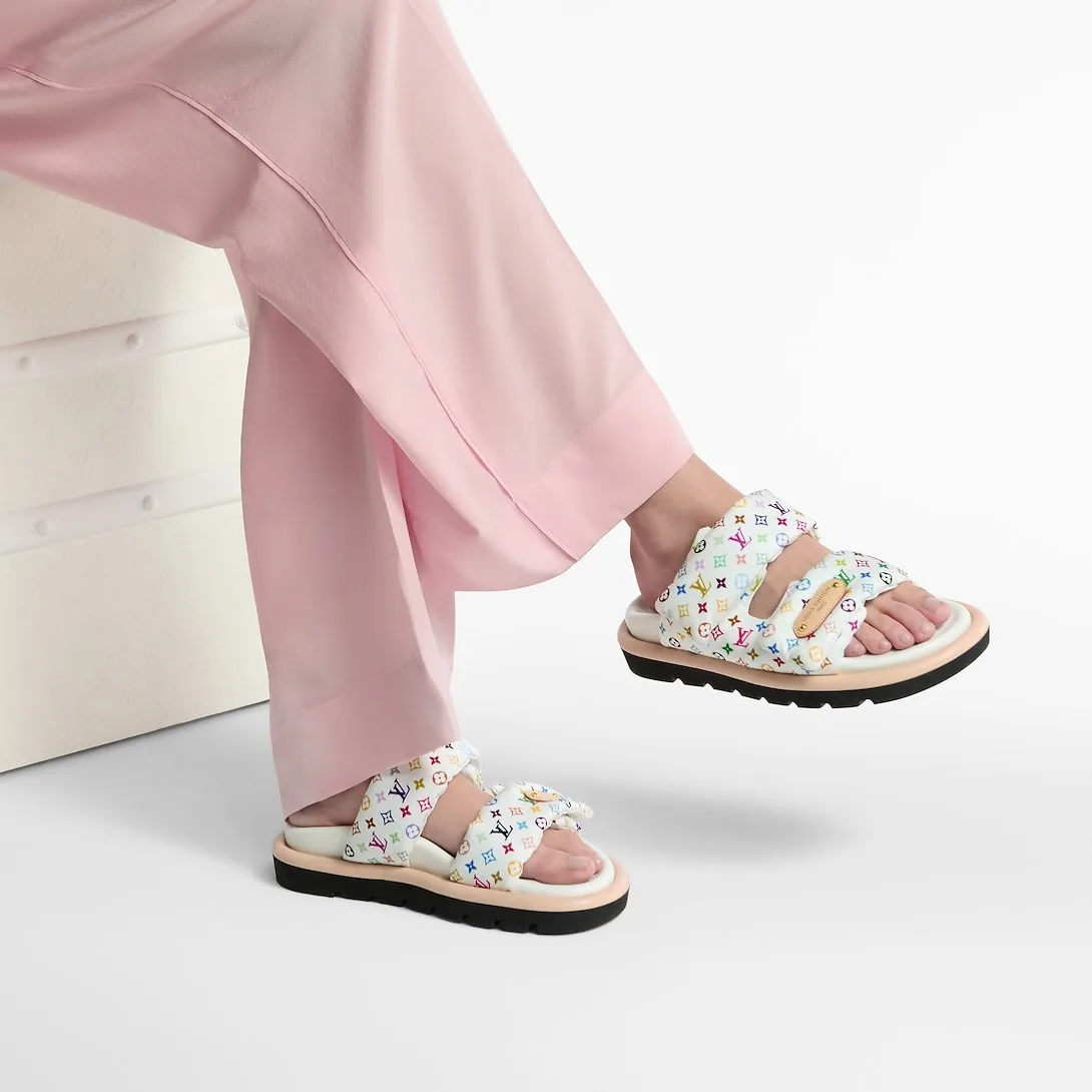 Alternative view of Louis Vuitton LV x TM Pool Pillow Comfort Mules White 1AJNEW