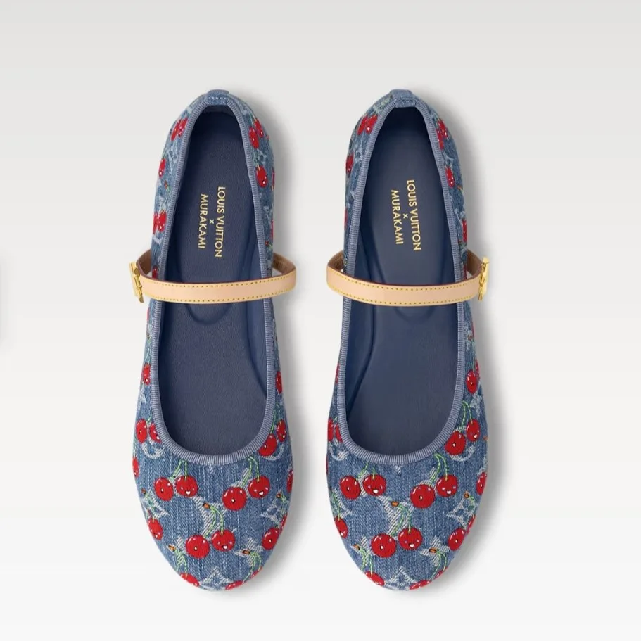 Louis Vuitton LV x TM Romy Flat Ballerina Denim 1AHKOV - Image 5