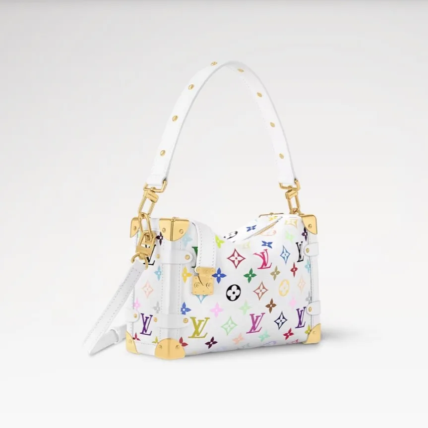 Alternative view of Louis Vuitton LV x TM Side Trunk MM Crossbody Bag / Multicolored Gold Hardware