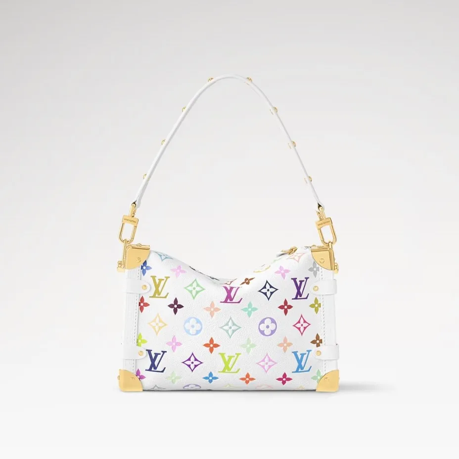 Louis Vuitton LV x TM Side Trunk MM Crossbody Bag / Multicolored Gold Hardware - Image 4