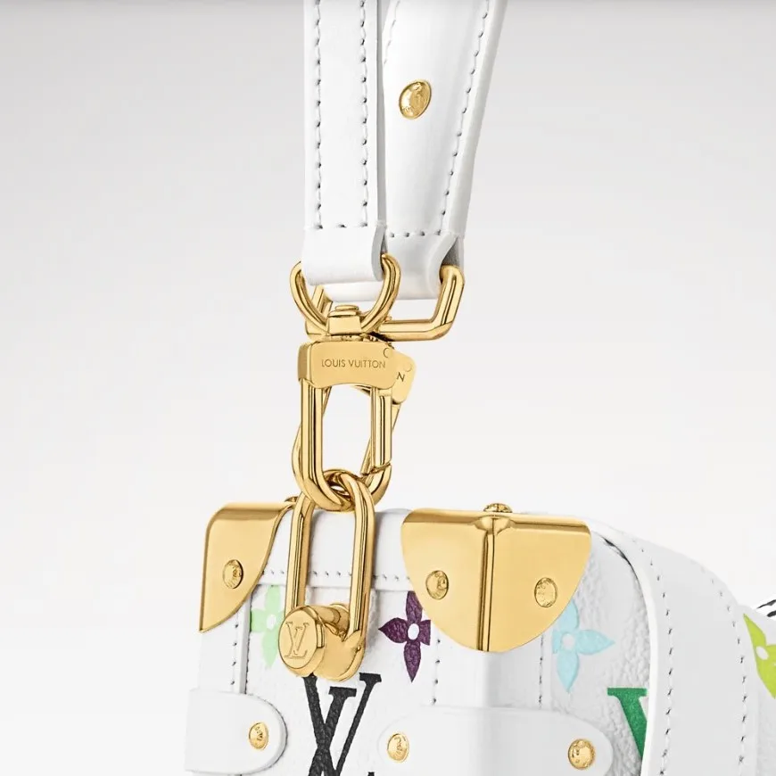 Louis Vuitton LV x TM Side Trunk MM Crossbody Bag / Multicolored Gold Hardware - Image 5