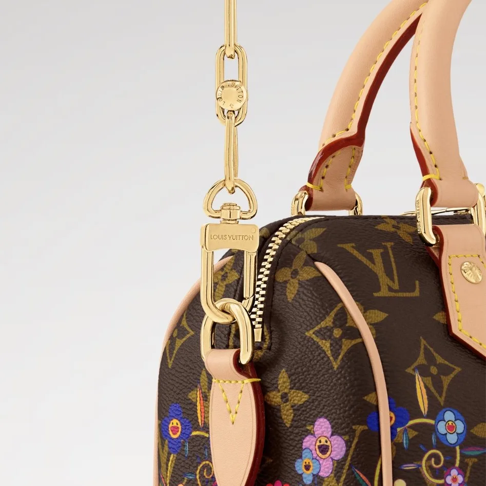 Louis Vuitton LV x TM Speedy Bandouliere 20 Top Handle Bag / Monogram Canvas Gold Hardware - Image 8