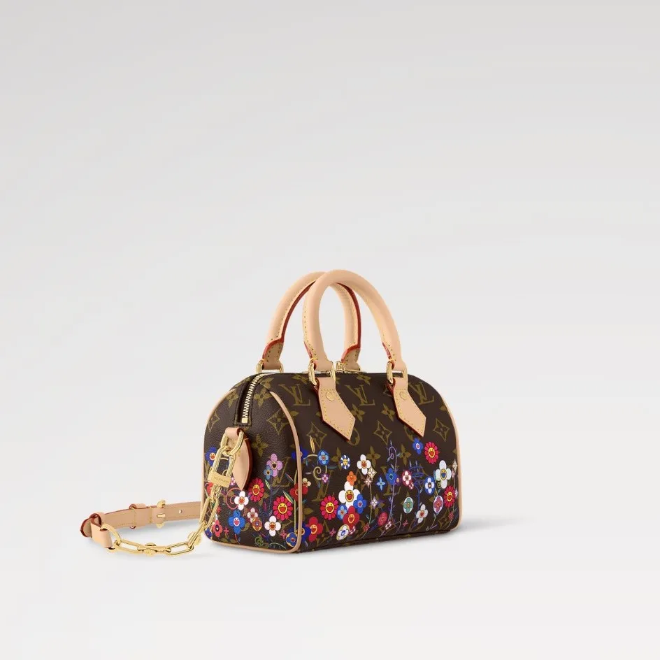 Louis Vuitton LV x TM Speedy Bandouliere 20 Top Handle Bag / Monogram Canvas Gold Hardware - Image 6