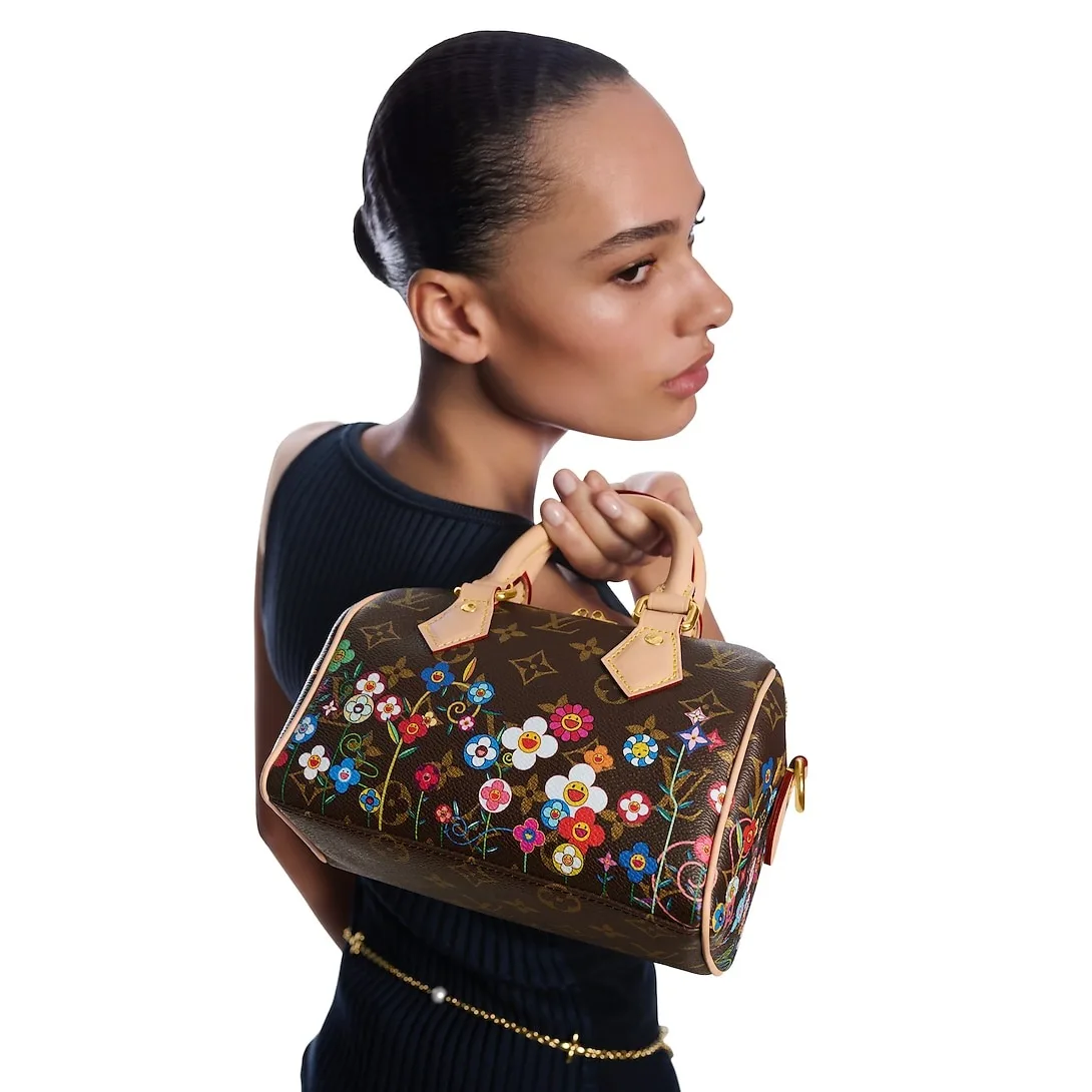Alternative view of Louis Vuitton LV x TM Speedy Bandouliere 20 Top Handle Bag / Monogram Canvas Gold Hardware