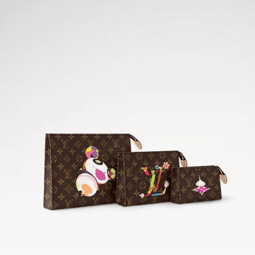 Alternative view of Louis Vuitton LV x TM Trio Toiletry Pouch Monogram Canvas /