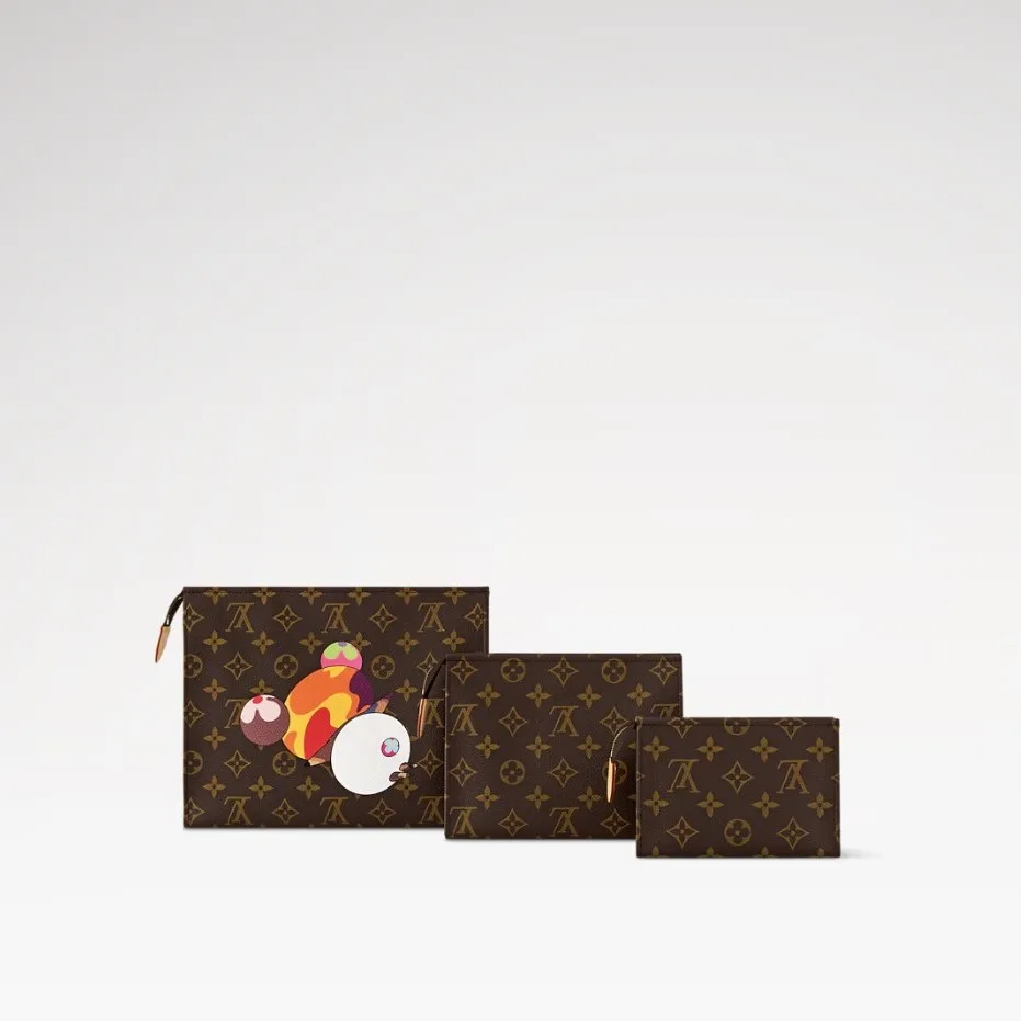 Louis Vuitton LV x TM Trio Toiletry Pouch Monogram Canvas / - Image 4