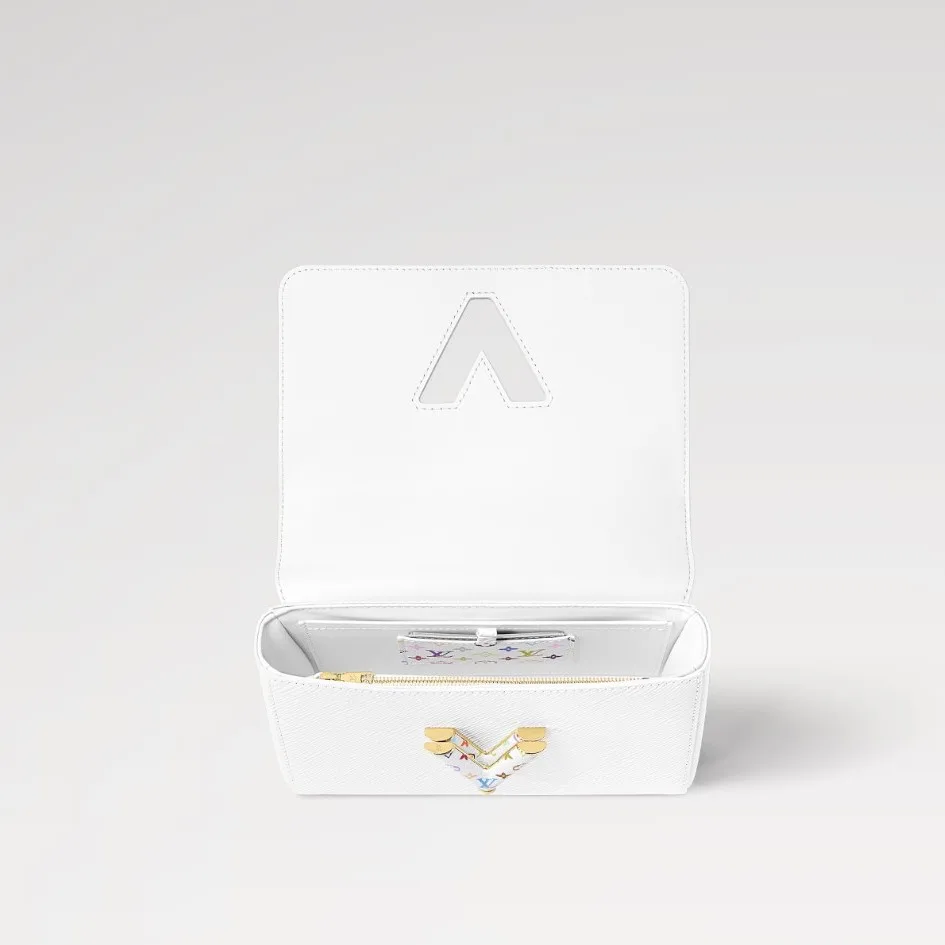 Louis Vuitton LV x TM Twist MM Slim Handbag White / - Image 5