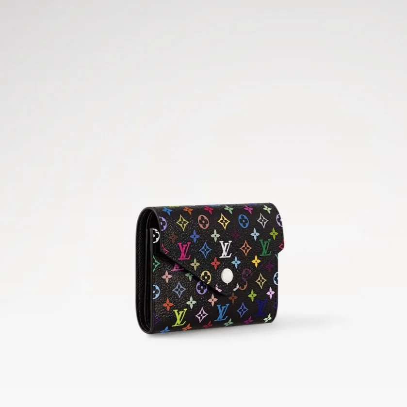 Alternative view of Louis Vuitton LV x TM Victorine Wallet Multicolore Noir /