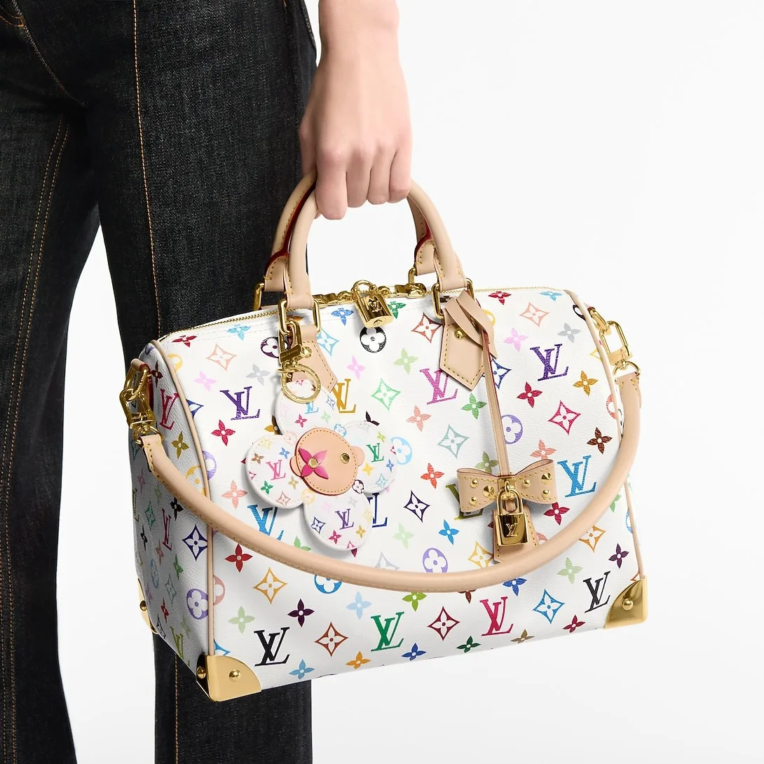 Alternative view of Louis Vuitton LV x TM Vivienne Head Bag Charm Multicolored Gold Hardware