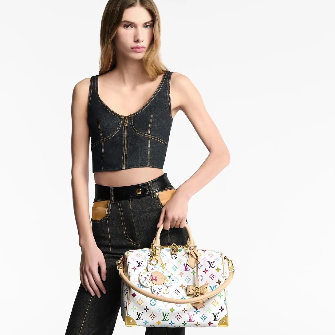 Louis Vuitton LV x TM Vivienne Head Bag Charm Multicolored Gold Hardware - Image 3