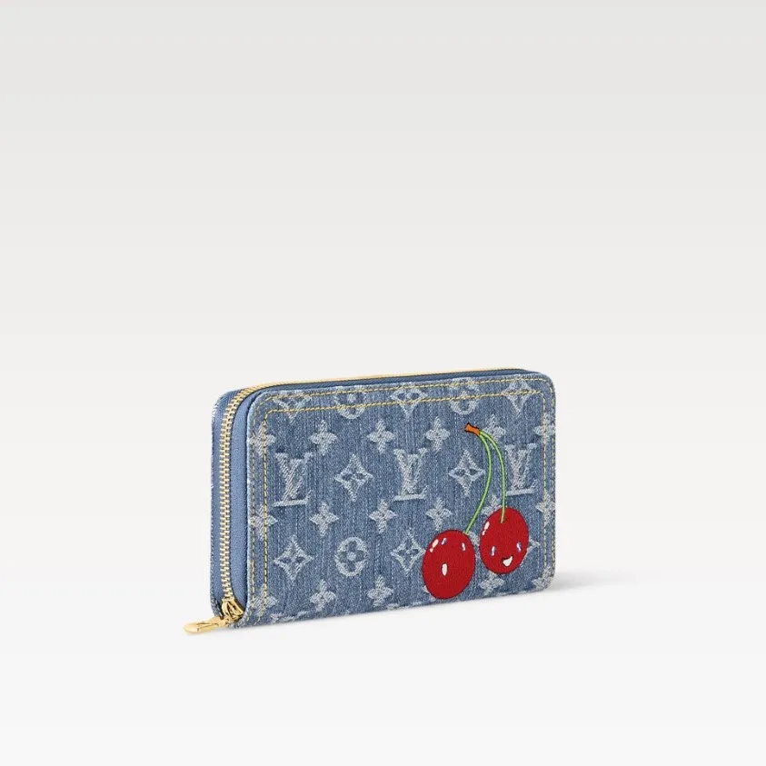 Alternative view of Louis Vuitton LV x TM Zippy Wallet Cherry Denim /