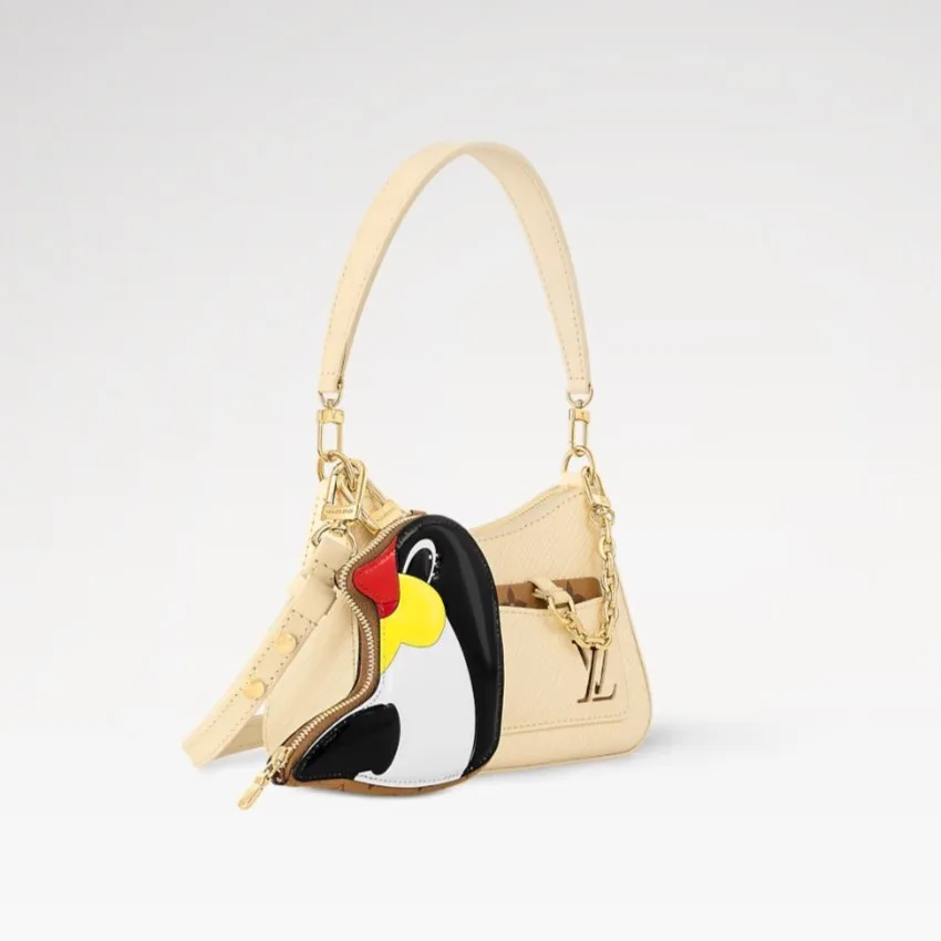 Alternative view of Louis Vuitton Marellini Epi Leather Handbag Banane Yellow /