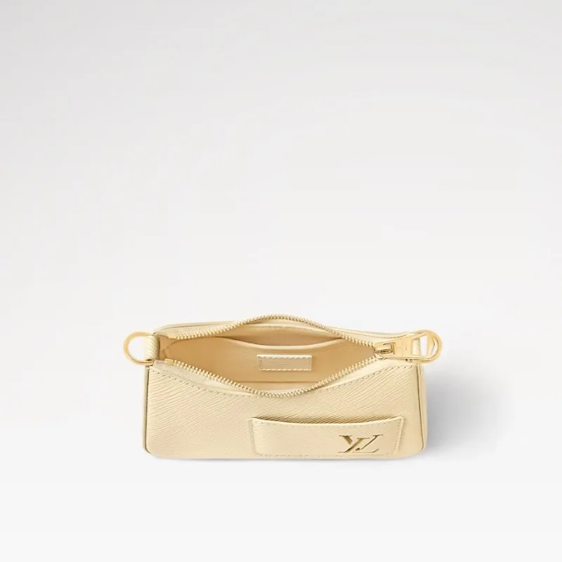 Louis Vuitton Marellini Epi Leather Handbag Banane Yellow / - Image 3
