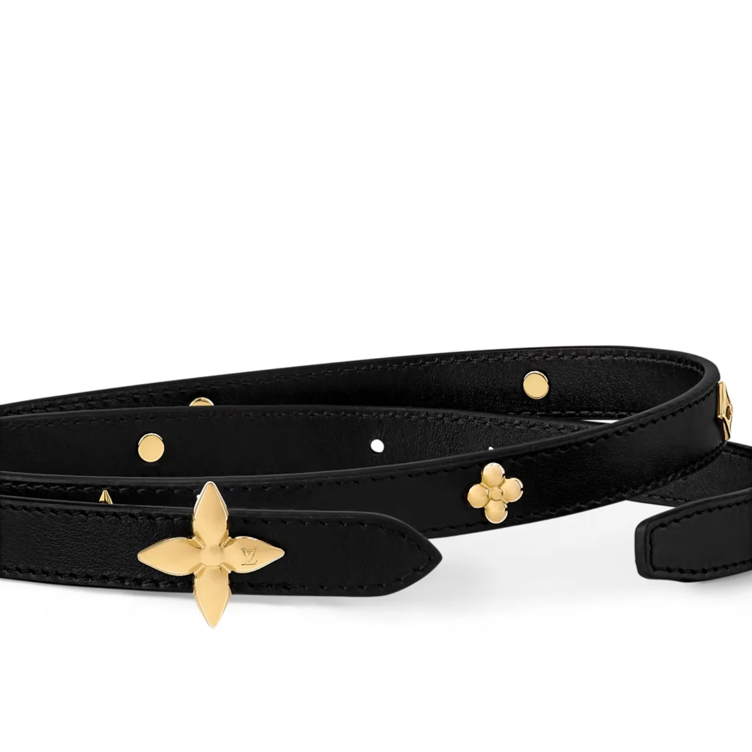 Louis Vuitton Mini Flowergram Studs Belt Black - Image 4