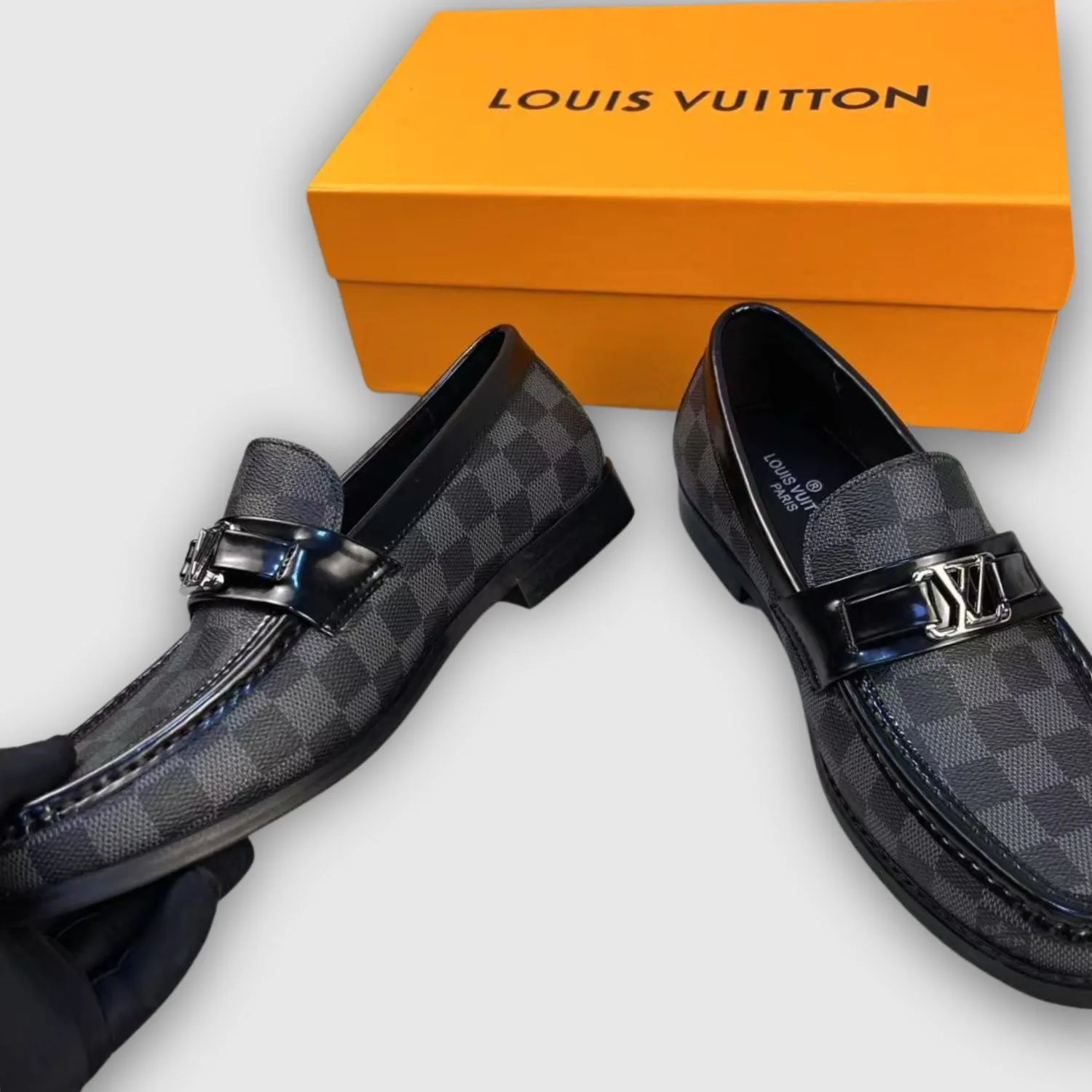 Louis Vuitton Monte Carlo Mocassin Damier Canvas Black - Image 6