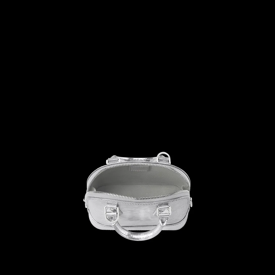 Louis Vuitton Nano Alma Top Handle Bag / Silver Silver Hardware - Image 3